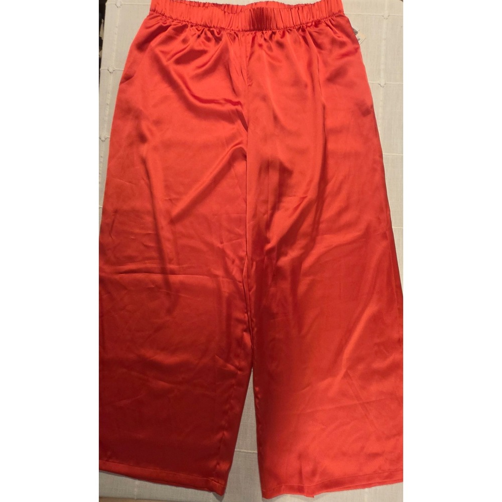 Sammy B Target Black History Month Satin Wide Leg Pants Orange Red XXL NWT